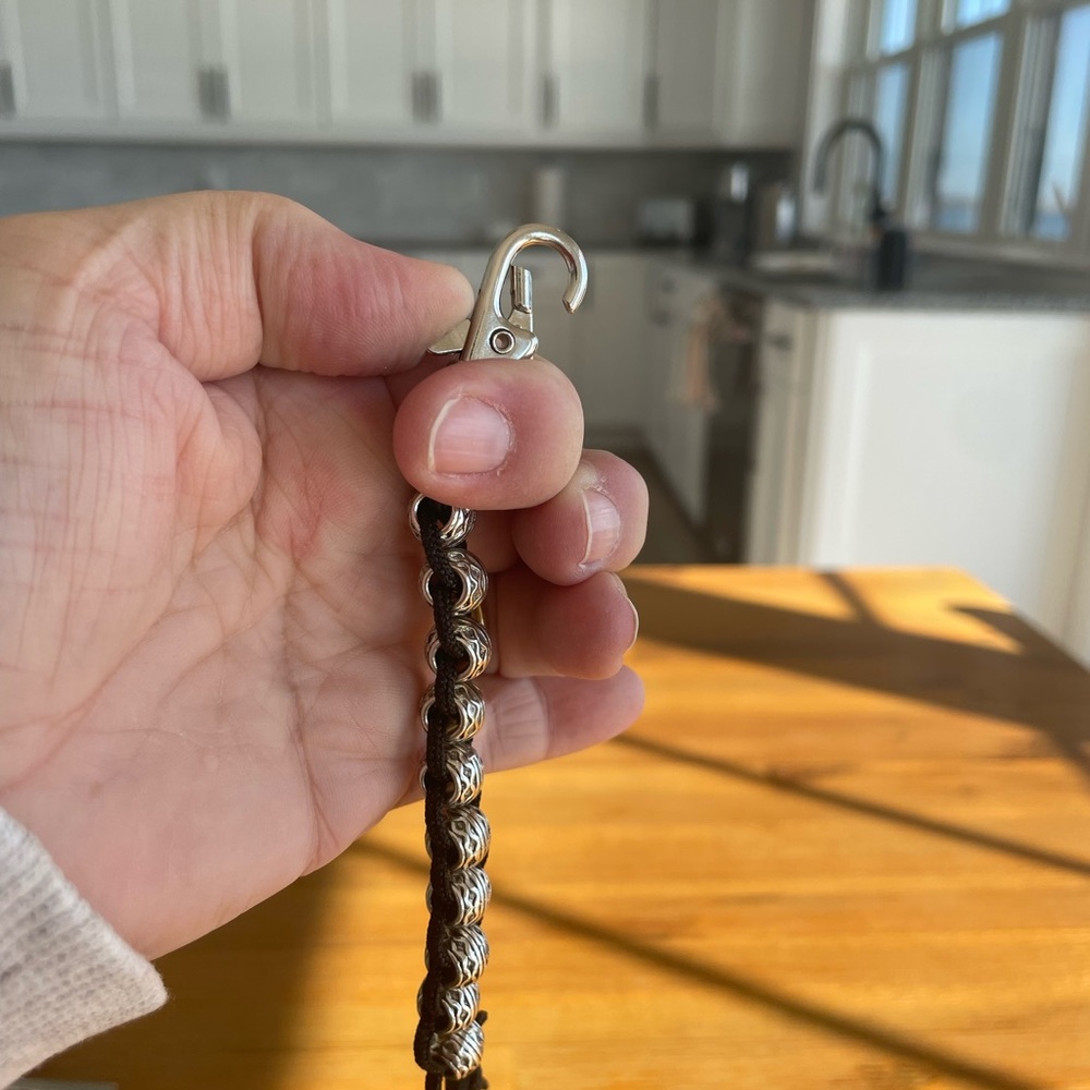 Handmade Silver Beaded Golf Shot Stroke Counter Snap Hook Clip - Picture 6 of 7